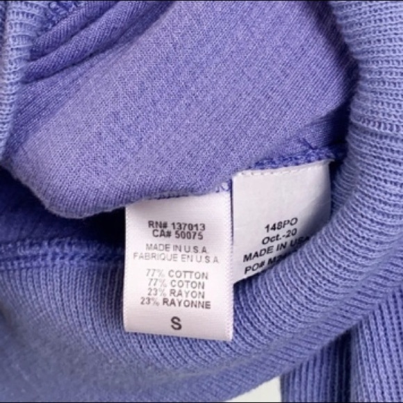 NWT Wildfox Trenton Cropped Knit Hoodie Dusk Blue - Picture 6 of 6